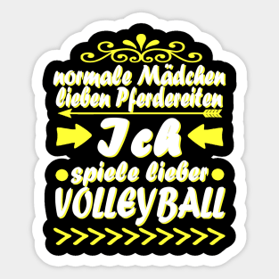 Volleyball Vollyballspieler Team Geschenk Netz Sticker